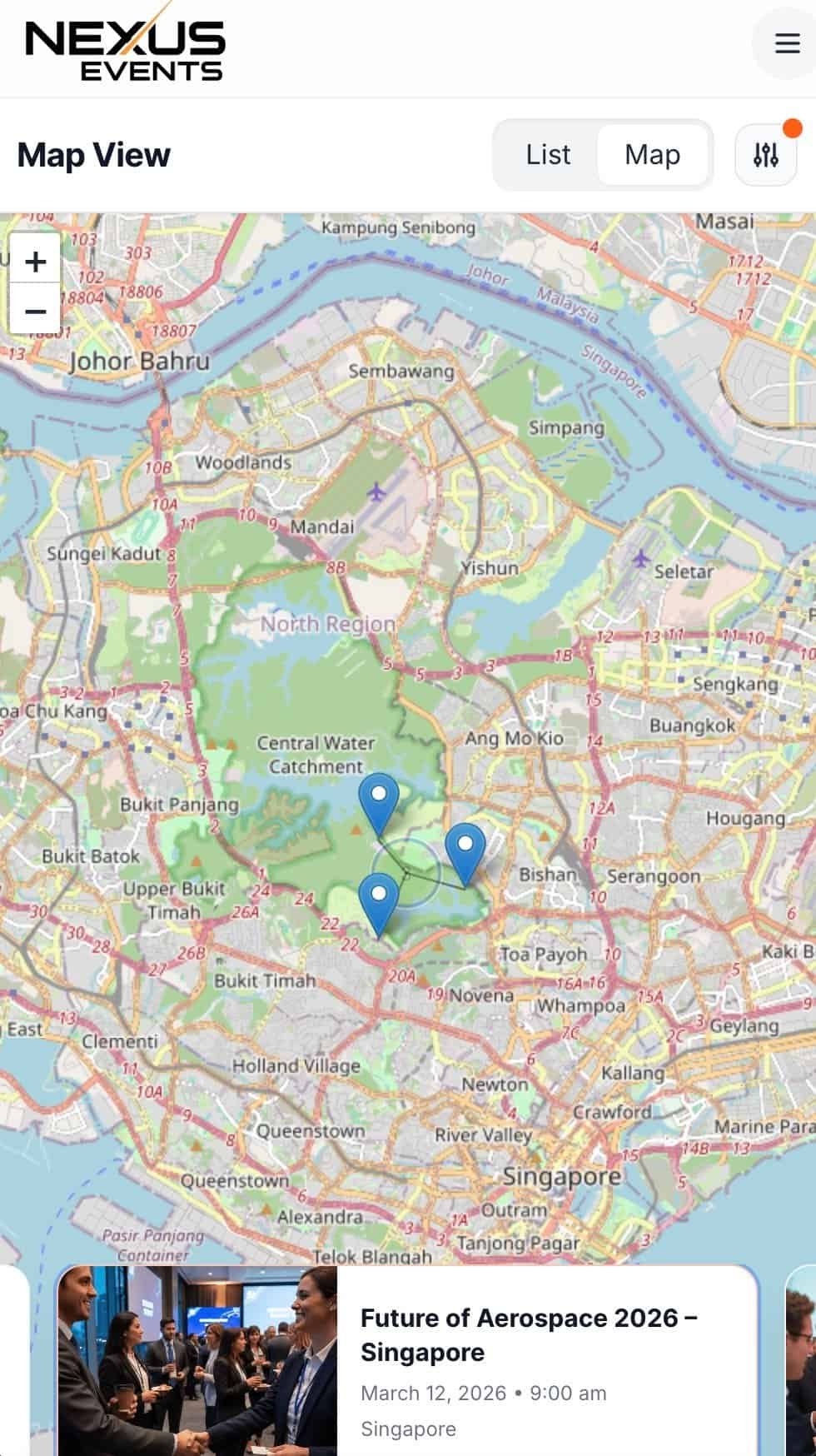 Mobile listing view in NexDirectory