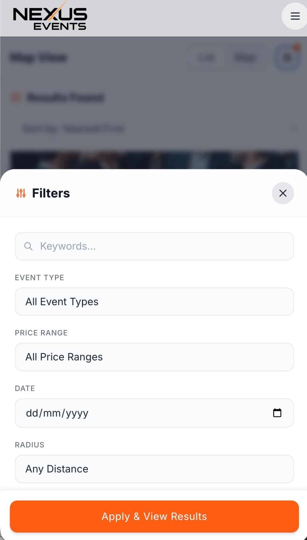 Mobile filter interface for NexDirectory