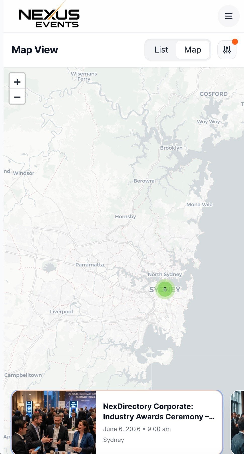 Search and filters grid